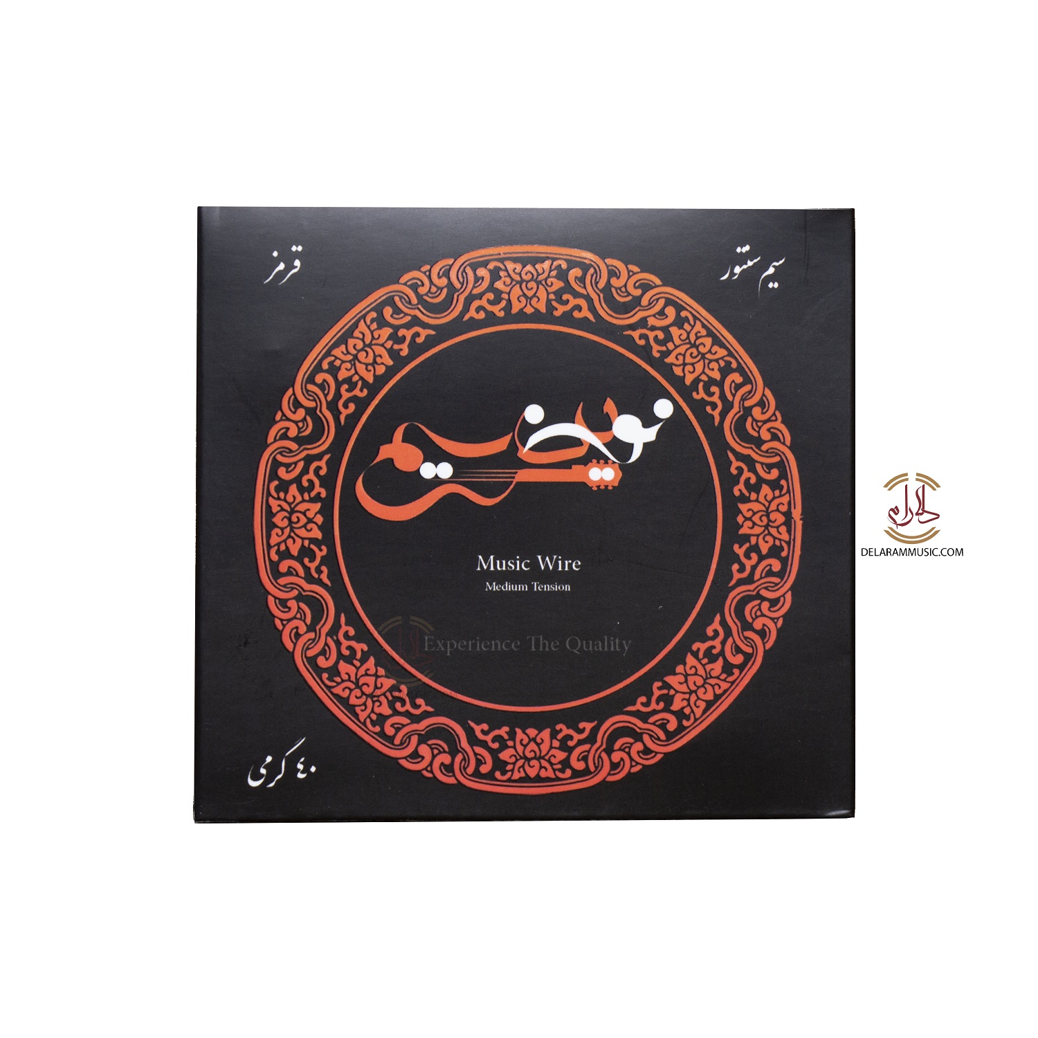 سیم سنتور قرمز 40 گرمی نوین سیم سایز 0.40