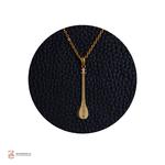 گردنبند طرح سه تار فلزی