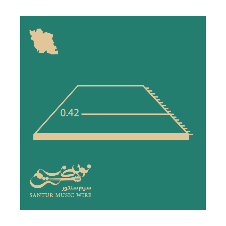 سیم سنتور گره خورده قرمز ۰۴۲ نوین سیم