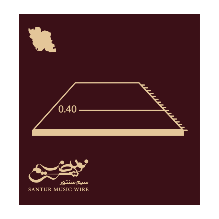 سیم سنتور گره خورده قرمز ۰۴۰ نوین سیم