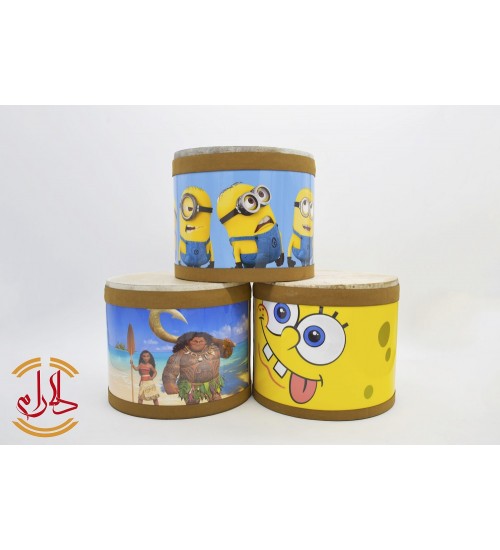 طبلک چوبی طرحدار - Image 1