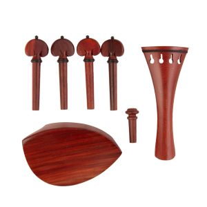 ست ویولن زیرچانه گوشی سیم گیر و پین مدل رزوود